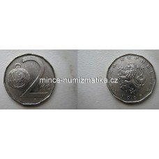 2 Kč 1995 varianta pro mincovní sady